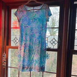 Colorful Floral Short Sleeve Dress